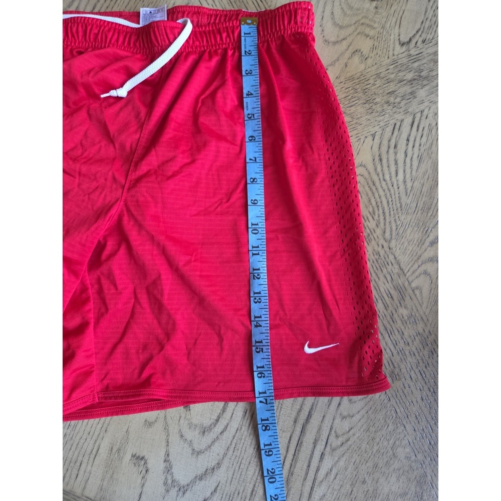 Vintage Nike Basketball Shorts Nike Team Shorts Red White Mesh Sides Mens XL - Picture 11 of 16